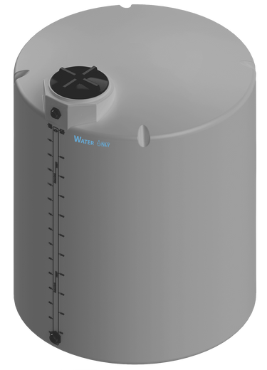 1500 Gal ProChem® Potable Water Tank w/Bulkhead Fittings - Twist Lid 16